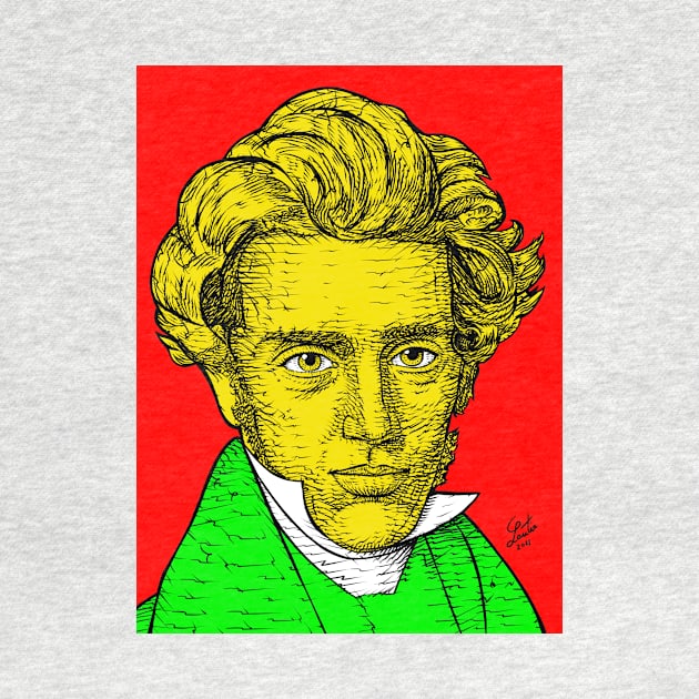 SOREN KIERKEGAARD portrait .1 by lautir